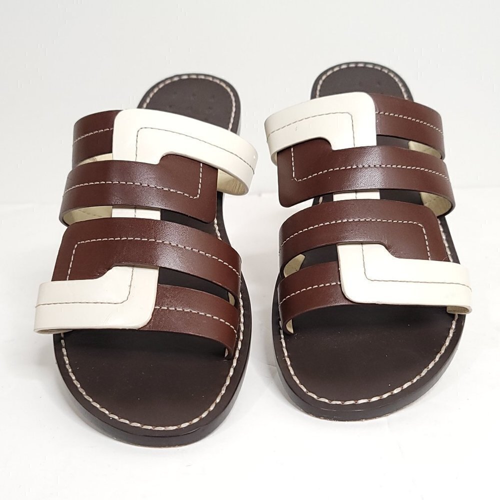 Trademark Interlock Vachetta Sandals (Flats,Flat Sandals)